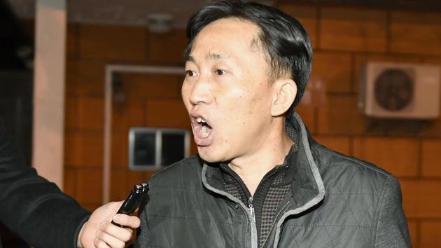 North Korean Ri Jong Chol speaks in front of reporters at the North Korean embassy in Beijing. (Kyodo via AP Photo) North Korean Ri Jong Chol speaks in front of reporters at the North Korean embassy in Beijing. (Kyodo via AP Photo)