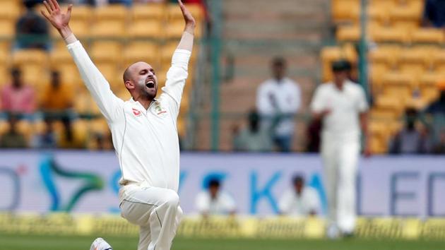 Nathan Lyon’s eight-wicket haul in Bangalore on Saturday was also the best bowling performance by any overseas bowler in India, bettering South Africa all-rounder Lance Klusener’s 8/64 at the Eden Gardens in 1996. (REUTERS) Nathan Lyon’s eight-wicket haul in Bangalore on Saturday was also the best bowling performance by any overseas bowler in India, bettering South Africa all-rounder Lance Klusener’s 8/64 at the Eden Gardens in 1996. (REUTERS)