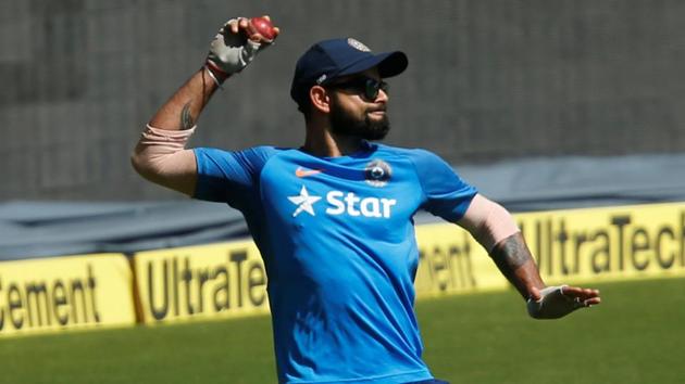 Virat Kohli marked his 25th Test as skipper in the second match against Australia at the M Chinnaswamy Stadium on Saturday.(REUTERS)