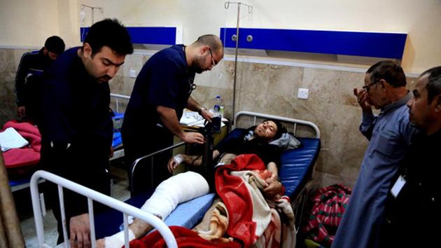 The patients, who are being treated in hospital in nearby Irbil, are “showing clinical symptoms consistent with an exposure to a blistering chemical agent. (AP File Photo) The patients, who are being treated in hospital in nearby Irbil, are “showing clinical symptoms consistent with an exposure to a blistering chemical agent. (AP File Photo)
