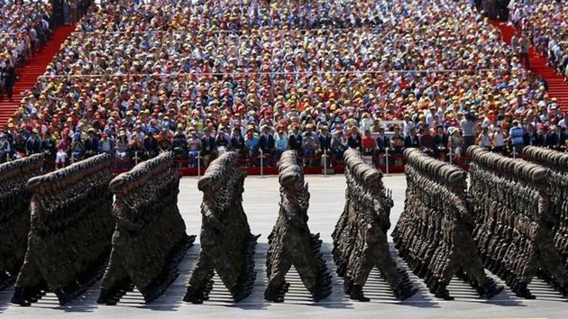 Soldiers of China's People's Liberation Army (PLA) march during the military parade in Beijing, China. (Reuters File Photo) Soldiers of China's People's Liberation Army (PLA) march during the military parade in Beijing, China. (Reuters File Photo)