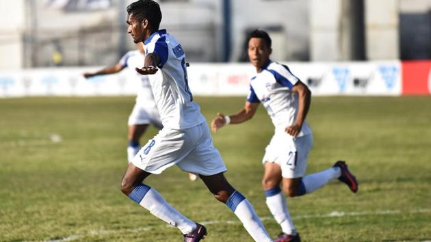 Bengaluru FC snapped a seven-game winless streak as they defeated Minerva Punjab FC 1-0 to stay in fourth spot thanks to a goal from Lenny Rodrigues.(Bengaluru FC Twitter)