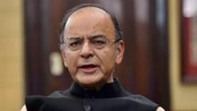 File photo of Union finance minister Arun Jaitley speaking to media in New Delhi earlier this year. (PTI) File photo of Union finance minister Arun Jaitley speaking to media in New Delhi earlier this year. (PTI)