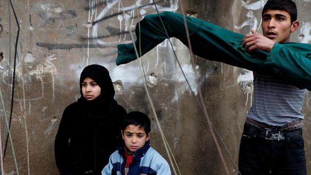 Children who crossed from Islamic State controlled part of Mosul look on as Iraqi special forces search their father for weapons. Asked to elaborate, Jaff said: The United Nations talks a lot but the efforts being made are little, despite the huge amount of money in their possession. (Goran Tomasevic/REUTERS) Children who crossed from Islamic State controlled part of Mosul look on as Iraqi special forces search their father for weapons. Asked to elaborate, Jaff said: The United Nations talks a lot but the efforts being made are little, despite the huge amount of money in their possession. (Goran Tomasevic/REUTERS)