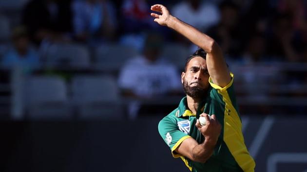 Imran Tahir of South Africa in action during the fifth and final ODI vs New Zealand at Eden Park in Auckland on Saturday. (AFP) Imran Tahir of South Africa in action during the fifth and final ODI vs New Zealand at Eden Park in Auckland on Saturday. (AFP)