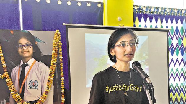 Seven-year-old Ghazal Yadav had died on January 31 after taking part in a karate competition. Her mother, Savita (in picture), said there has been a delay in the investigation at every step. Seven-year-old Ghazal Yadav had died on January 31 after taking part in a karate competition. Her mother, Savita (in picture), said there has been a delay in the investigation at every step.