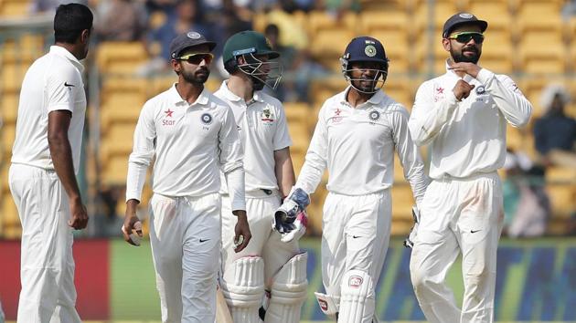 India’s woes with DRS however continued in the second Test as well. India exhausted their reviews way before they would have liked, and that clearly left them frustrated. (AP) India’s woes with DRS however continued in the second Test as well. India exhausted their reviews way before they would have liked, and that clearly left them frustrated. (AP)