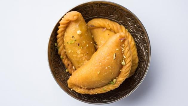 Make it a point to buy gujiyas only from a licensed retailer or a sweetmeat shop which you know is trustworthy and which you frequent often(shutterstock)
