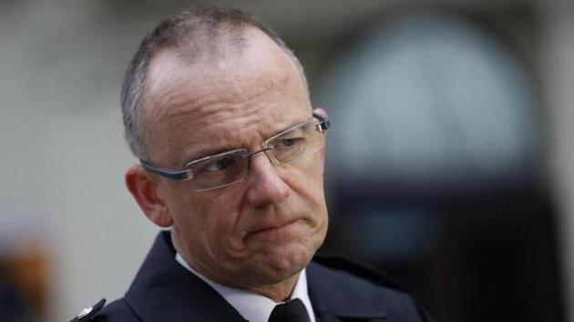 File photo of Metropolitan Police assistant commissioner Mark Rowley speaking to the media outside New Scotland Yard in central London in January 2014.(Reuters)