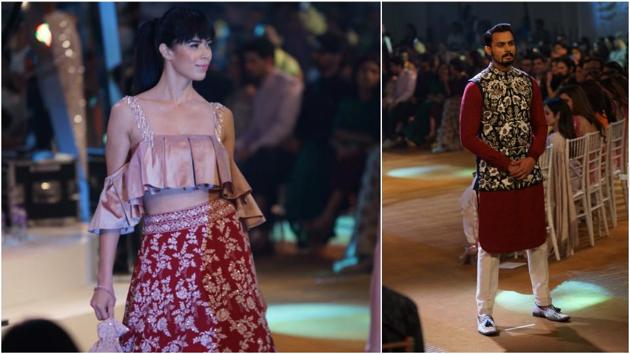 Like always, Manish impressed everyone with his traditional designs. (HT Photo/Prodip Guha) 