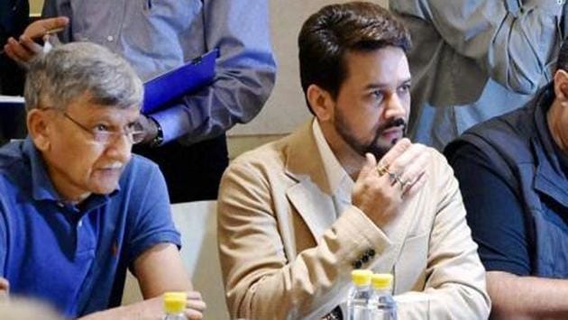 Anurag Thakur was removed as BCCI president in January 2017 by the Supreme Court for consistently stalling the implementations of the Justice Lodha panel reforms.(PTI)