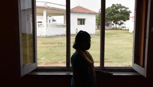 Thirty women and girls were rescued in the overnight raids on March 1 and 2 in Medak district. (Vipin Kumar/Hindustan Times) Thirty women and girls were rescued in the overnight raids on March 1 and 2 in Medak district. (Vipin Kumar/Hindustan Times)