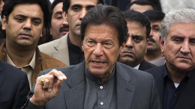 Imran Khan, Pakistan's former cricketer turned politician talks to reporters outside the Supreme Court in Islamabad on February 15, 2017. Khan said : "I wanted the whole Pakistan Super League in Pakistan, not only just the final. But the problem is that when terrorism happens, it gets highlighted more, and foreigners get scared." (AP) Imran Khan, Pakistan's former cricketer turned politician talks to reporters outside the Supreme Court in Islamabad on February 15, 2017. Khan said : "I wanted the whole Pakistan Super League in Pakistan, not only just the final. But the problem is that when terrorism happens, it gets highlighted more, and foreigners get scared." (AP)