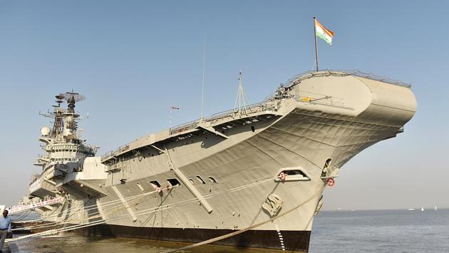Indian Naval Ship Viraat, the oldest serving aircraft carrier, was decommissioned on March 6. (Anshuman Poyrekar/HT Photo)