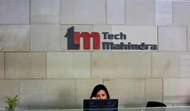 An employee sits at the front desk inside Tech Mahindra office building in Noida on the outskirts of New Delhi.(Reuters file photo) An employee sits at the front desk inside Tech Mahindra office building in Noida on the outskirts of New Delhi.(Reuters file photo)