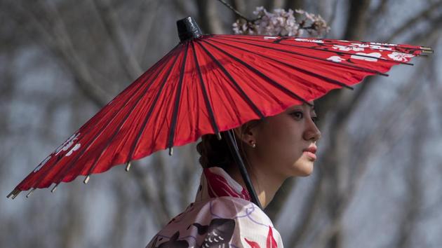 Every year the cherry blossoms in this park attract hundreds of thousands of visitors. The official Cherry Blossom Festival in the Gucun park starts end of March. (Johannes EISELE / AFP) Every year the cherry blossoms in this park attract hundreds of thousands of visitors. The official Cherry Blossom Festival in the Gucun park starts end of March. (Johannes EISELE / AFP)