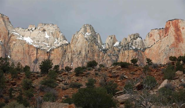 A general view of Zion National Park, Utah. (RHONA WISE / AFP) A general view of Zion National Park, Utah. (RHONA WISE / AFP)