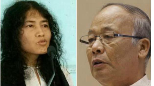 Irom Sharmila is up against chief minister Okram Ibobi Singh in Thoubal constituency which will go to polls on March 8.(HT Photo)