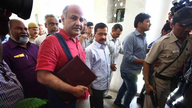 Finance minister Manish Sisodia will table the 2017-18 budget in the Delhi assembly on Wednesday. (Arun Sharma/HT File)