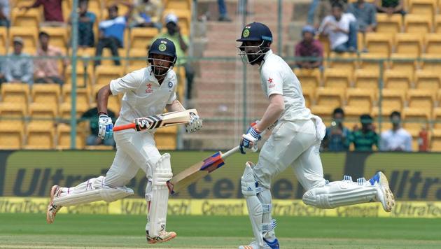 KL Rahul smashed 90 and 51 as he won the Man of the Match in the Bangalore Test versus Australia as India levelled the series 1-1.(AFP)