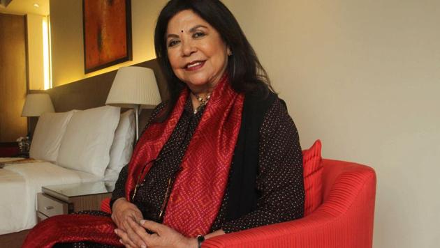 Designer Ritu Kumar spoke about her journey in the fashion industry and how Bollywood plays an important role in promoting Indian textiles.(Pramod Thakur/HT PHOTO)