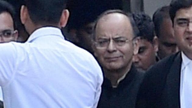 Union finance minister Arun Jaitley comest out of the Delhi High Court after the hearing in the defamation case filed by him against Delhi chief minister Arvind Kejriwal . (PTI) Union finance minister Arun Jaitley comest out of the Delhi High Court after the hearing in the defamation case filed by him against Delhi chief minister Arvind Kejriwal . (PTI)