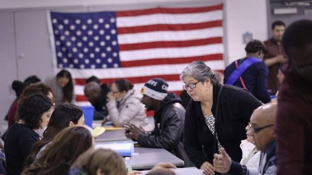 Immigrants receive assistance to complete their US citizenship applications during a Citizenship Now! event held in the Bronx in New York City. The United States is considering separating immigrant children from their parents in a bid to deter illegal migration. (AFP File Photo) Immigrants receive assistance to complete their US citizenship applications during a Citizenship Now! event held in the Bronx in New York City. The United States is considering separating immigrant children from their parents in a bid to deter illegal migration. (AFP File Photo)
