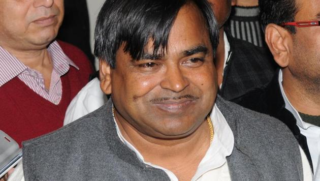 Gayatri Prajapati is on the run after being accused by a woman of raping her over two years. (HT File Photo) Gayatri Prajapati is on the run after being accused by a woman of raping her over two years. (HT File Photo)