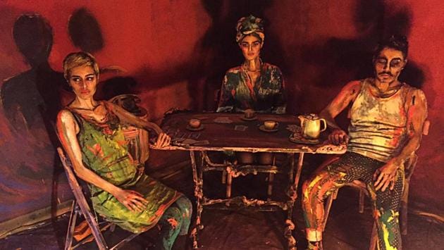 The installation, called After Dinner, was Cairo-based artist Chanel Arif’s latest venture into living, breathing art. (Sherif Fahmy/ REUTERS) The installation, called After Dinner, was Cairo-based artist Chanel Arif’s latest venture into living, breathing art. (Sherif Fahmy/ REUTERS)