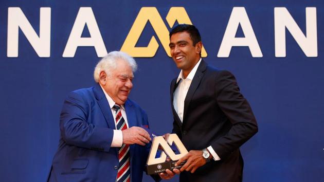 Ravichandran Ashwin won the Dilip Sardesai award for his best performances in the West Indies in which he starred with both bat and ball. (BCCI)