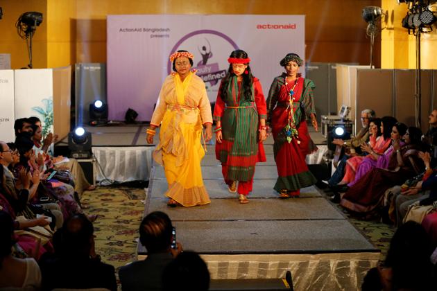 Acid attack survivors in Bangladesh took to the catwalk to challenge conventional beauty standards on the eve of International Women’s Day. (Mohammad Ponir Hossain / REUTERS)