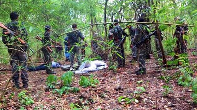 Four bodies of the Maoists were recovered from the encounter site in the interiors of Banskatwa, 200 km from Patna.(PTI file photo)