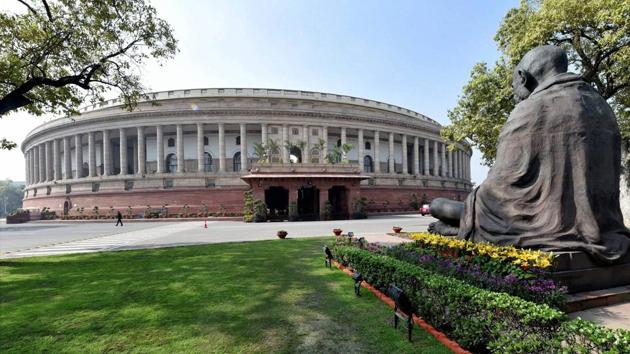 A view of the Parliament House in New Delhi.(PTI Photo)