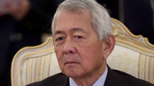 File photo of Philippine foreign minister Perfecto Yasay during a meeting in Moscow, Russia. Philippine lawmakers have rejected Yasay’s appointment as the top diplomat after his flip-flopping statements, first denying then admitting he was once a US citizen.(AP)
