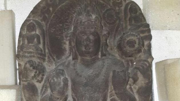 One of the antiques which was seized from Nanda’s godown.(HT file photo) One of the antiques which was seized from Nanda’s godown.(HT file photo)