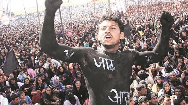 Jat reservation agitators have given a call to celebrate a black Holi this year, as their demands for reservation have not been met. (HT PHOTO) Jat reservation agitators have given a call to celebrate a black Holi this year, as their demands for reservation have not been met. (HT PHOTO)