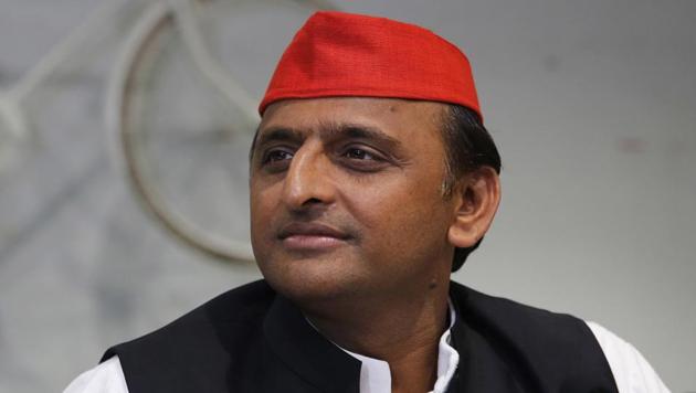 Uttar Pradesh chief minister Akhilesh Yadav at a press conference in Lucknow, on March 7, 2017.(AP Photo)