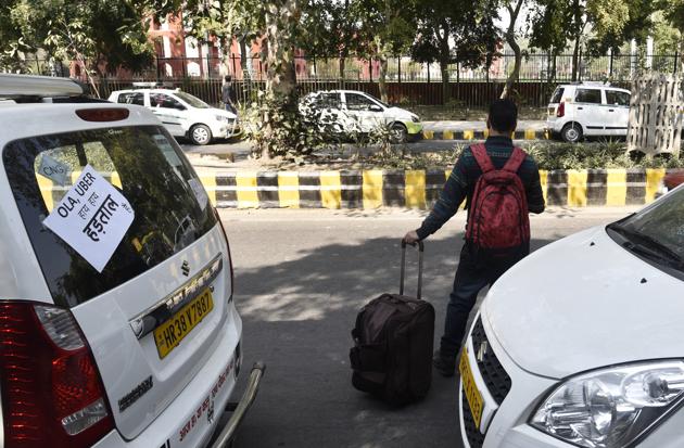 According to a source, more than 9,000 drivers of app-based taxis have registered with ACM.(Vipin Kumar/HT PHOTO)