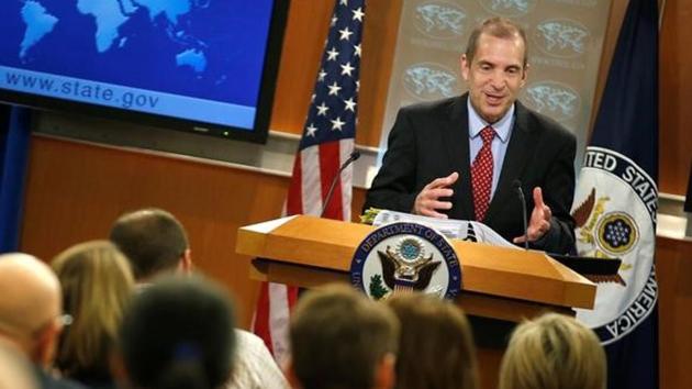 Acting State Department spokesperson Mark Toner speaks during a news briefing at the State Department in Washington. (Reuters) Acting State Department spokesperson Mark Toner speaks during a news briefing at the State Department in Washington. (Reuters)