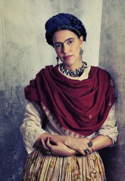 A photograph of Frida Kahlo (Neha Dhupia), archival pigment print, 2011, from the series Frida Kahlo. (Rohit Chawla/Courtesy Tasveer) A photograph of Frida Kahlo (Neha Dhupia), archival pigment print, 2011, from the series Frida Kahlo. (Rohit Chawla/Courtesy Tasveer)