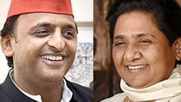 Uttar Pradesh CM Akhilesh Yadav made an oblique reference to a possible alliance with Mayawati’s BSP while responding to the exit polls predictions on March 9, 2017.(Agencies)