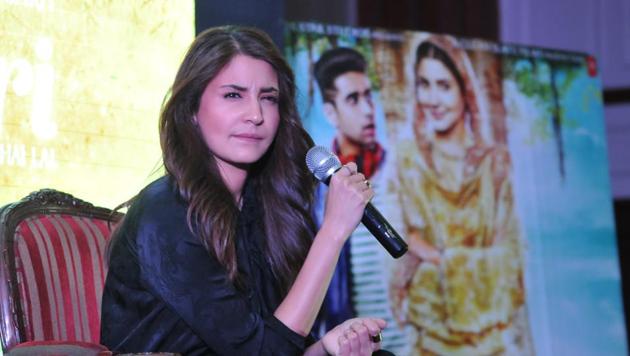 The film is produced by her and she also plays the lead character of a ghost that lives in a tree. (Mujeeb Faruqui/HT Photo)
