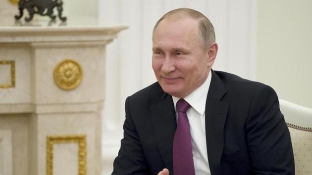 Russian President Vladimir Putin attends a meeting with Israeli Prime Minister Benjamin Netanyahu in Moscow, Russia, on March 9.(Reuters)