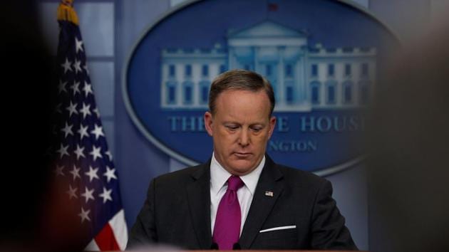 White House Press Secretary Sean Spicer holds the daily press briefing at the White House in Washington on March 9.(REUTERS)