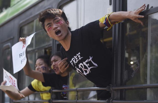 March 10 marks the anniversary of the Tibetan National Uprising against the Chinese occupation in 1959. (Ravi Choudhary/HT PHOTO) March 10 marks the anniversary of the Tibetan National Uprising against the Chinese occupation in 1959. (Ravi Choudhary/HT PHOTO)