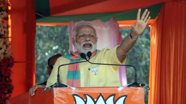 Prime Minister Narendra Modi’s BJP is expected to get at least 300 seats in 403-member UP assembly.(HT File Photo) Prime Minister Narendra Modi’s BJP is expected to get at least 300 seats in 403-member UP assembly.(HT File Photo)
