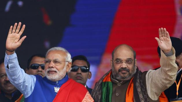 The credit for the sweeping victories in Uttar Pradesh and Uttarakhand will be given to Prime Minister Narendra Modi (L) and BJP chief Amit Shah. (REUTERS) The credit for the sweeping victories in Uttar Pradesh and Uttarakhand will be given to Prime Minister Narendra Modi (L) and BJP chief Amit Shah. (REUTERS)