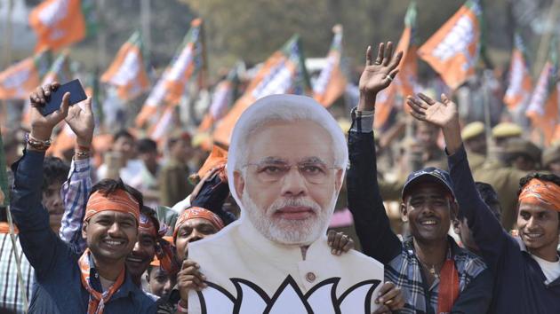 Out of 85 reserved seats in UP, the BJP won 69.(Arun Sharma/HT Photo)