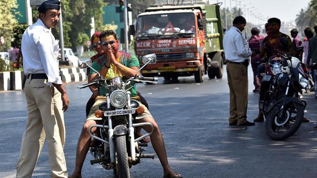 A nakabandi just to keep things in good spirit. (Anshuman Poyrekar/HT Photo) 