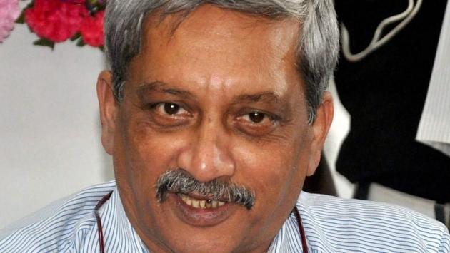 Manohar Parrikar has submitted a list of 21 MLAs to governor Mridula Sinha to form the government in Goa.(PTI File Photo)